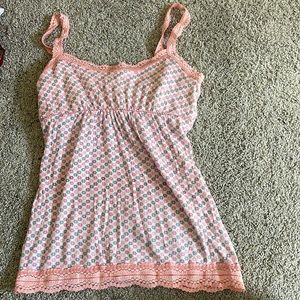 Girls Peach Patterenes cami